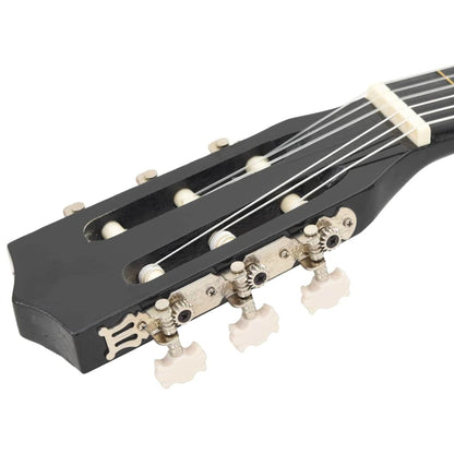 Klassikgitarre für Anfänger und Kinder Schwarz 3/4 36