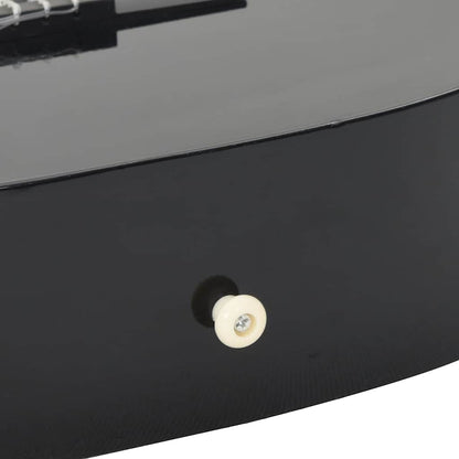 8-tlg. Klassikgitarren-Set für Anfänger Schwarz 3/4 36