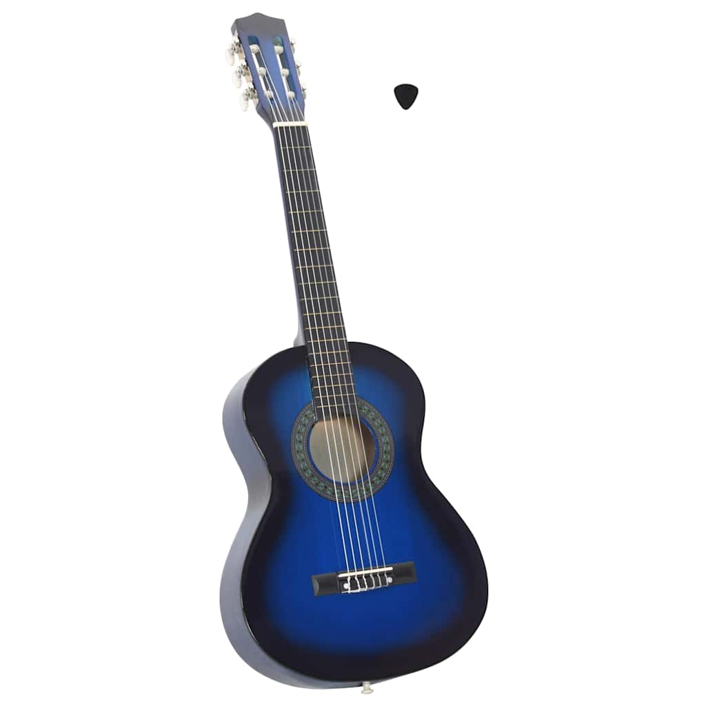 Klassikgitarre für Anfänger und Kinder Blau 1/2 34