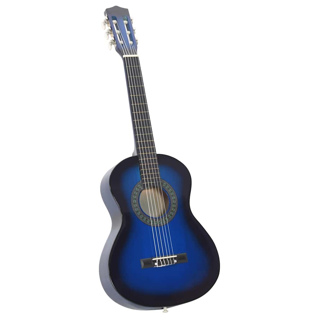 Klassikgitarre für Anfänger und Kinder Blau 1/2 34