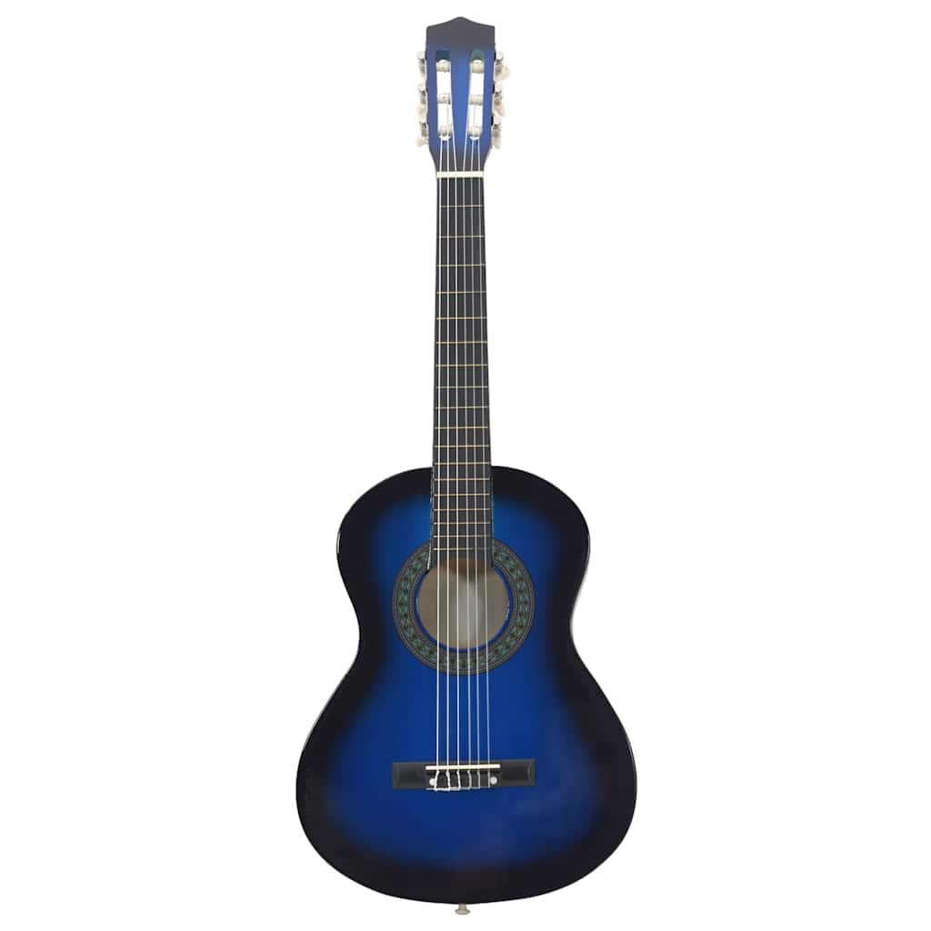 Klassikgitarre für Anfänger und Kinder Blau 1/2 34