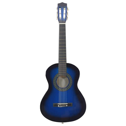 Klassikgitarre für Anfänger und Kinder Blau 1/2 34