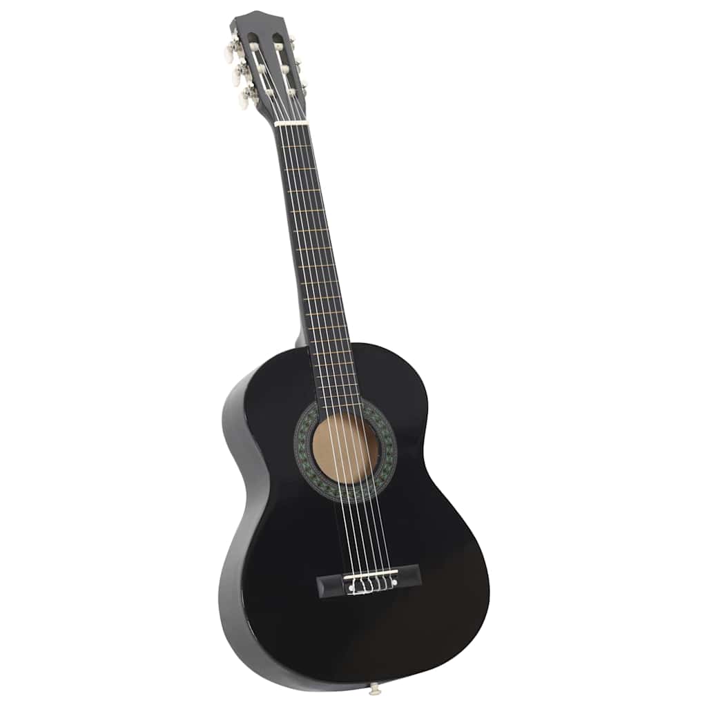 Klassikgitarre für Anfänger und Kinder Schwarz 1/2 34