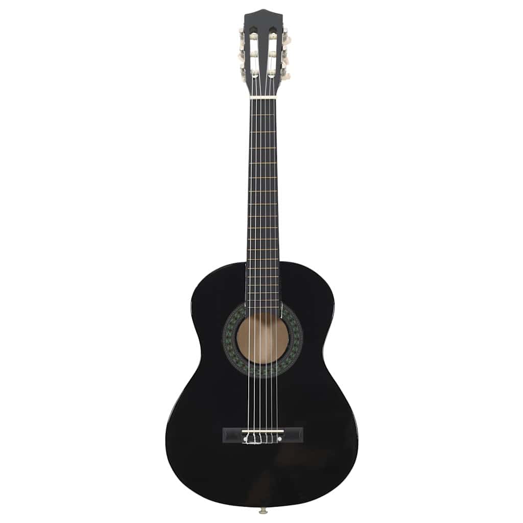 Klassikgitarre für Anfänger und Kinder Schwarz 1/2 34