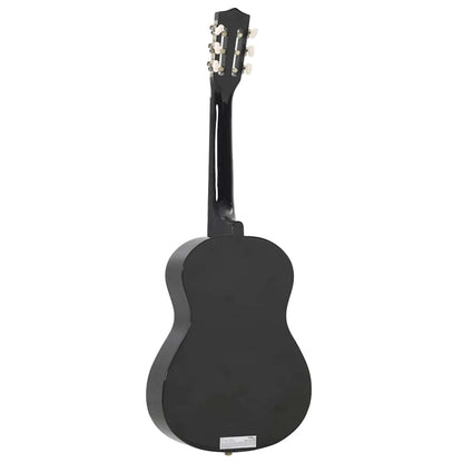 Klassikgitarre für Anfänger und Kinder Schwarz 1/2 34