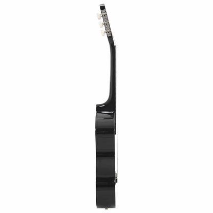 8-tlg. Klassikgitarren-Set für Anfänger Schwarz 1/2 34