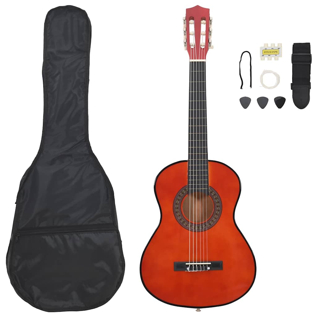 8-tlg. Klassische Gitarre Set für Anfänger 1/2 34