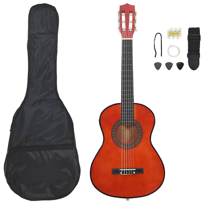 8-tlg. Klassische Gitarre Set für Anfänger 1/2 34