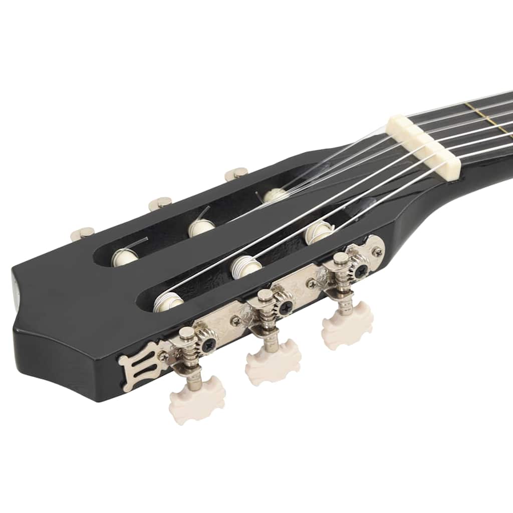 Westerngitarre Cutaway mit 6 Saiten Schwarz 38