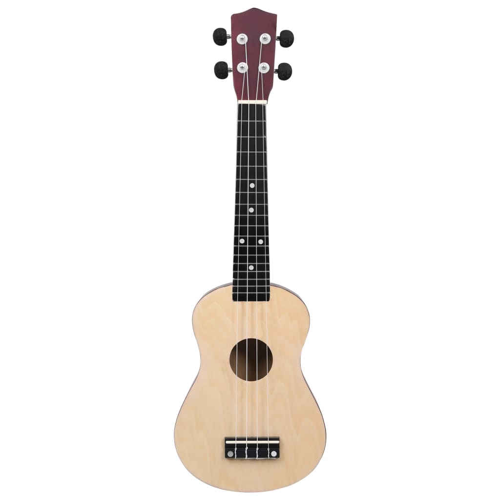 Sopran Ukulele Set für Kinder mit Tasche Helles Holz 23"