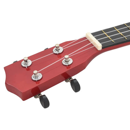 Sopran Ukulele Set für Kinder mit Tasche Helles Holz 23