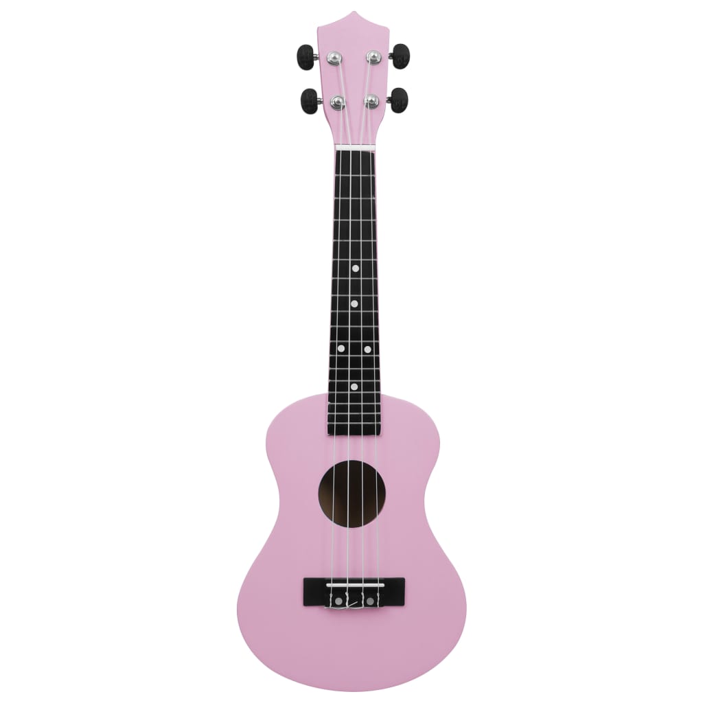 Sopran-Ukulele-Set mit Tasche für Kinder Rosa 23"