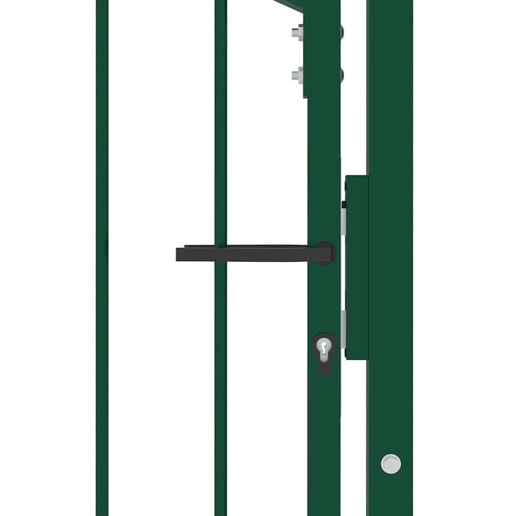 Zauntor EMMEN mit Spikes Stahl 104 x 117 cm Grün