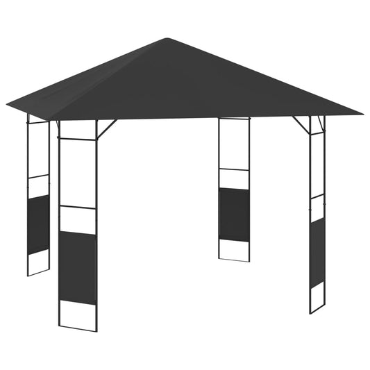 Gartenpavillon 3x3 m Anthrazit 160 g/m²