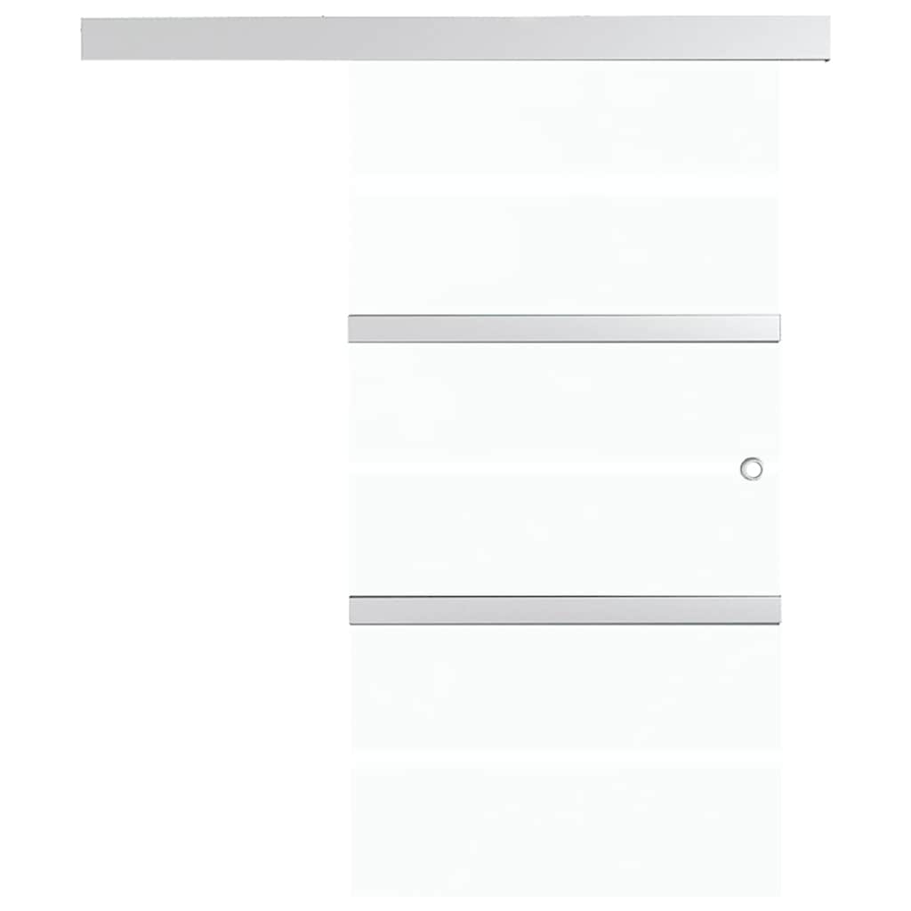 Schiebetür mit Softclose ESG-Glas und Aluminium 90x205 cm