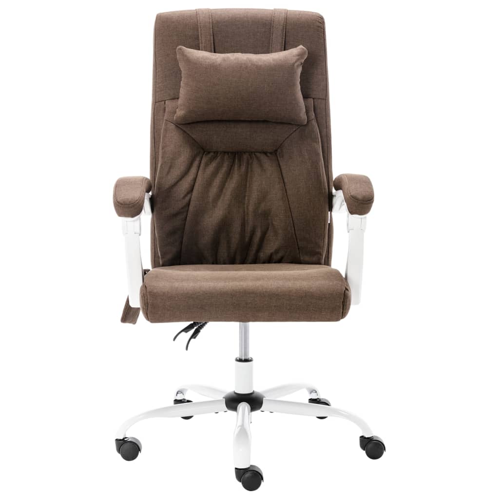 Massage-Bürostuhl Braun Stoff
