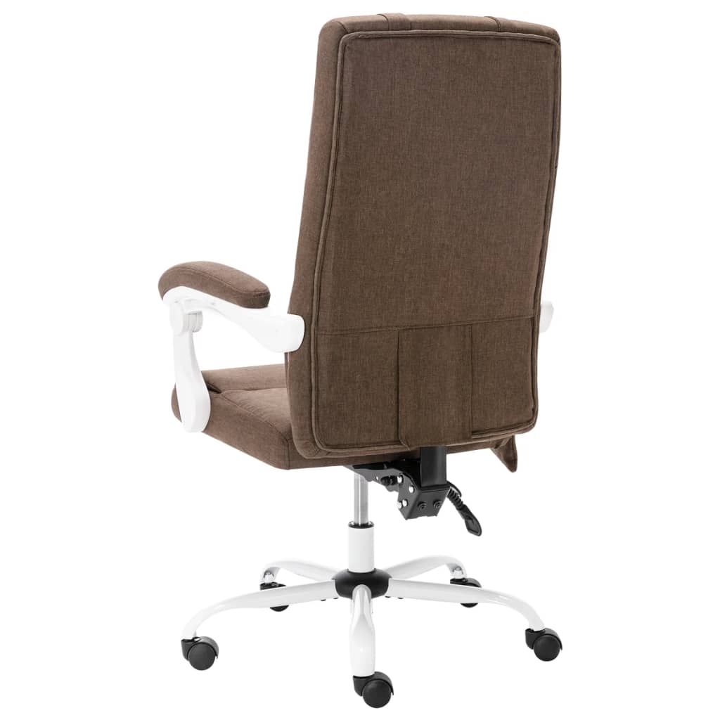 Massage-Bürostuhl Braun Stoff