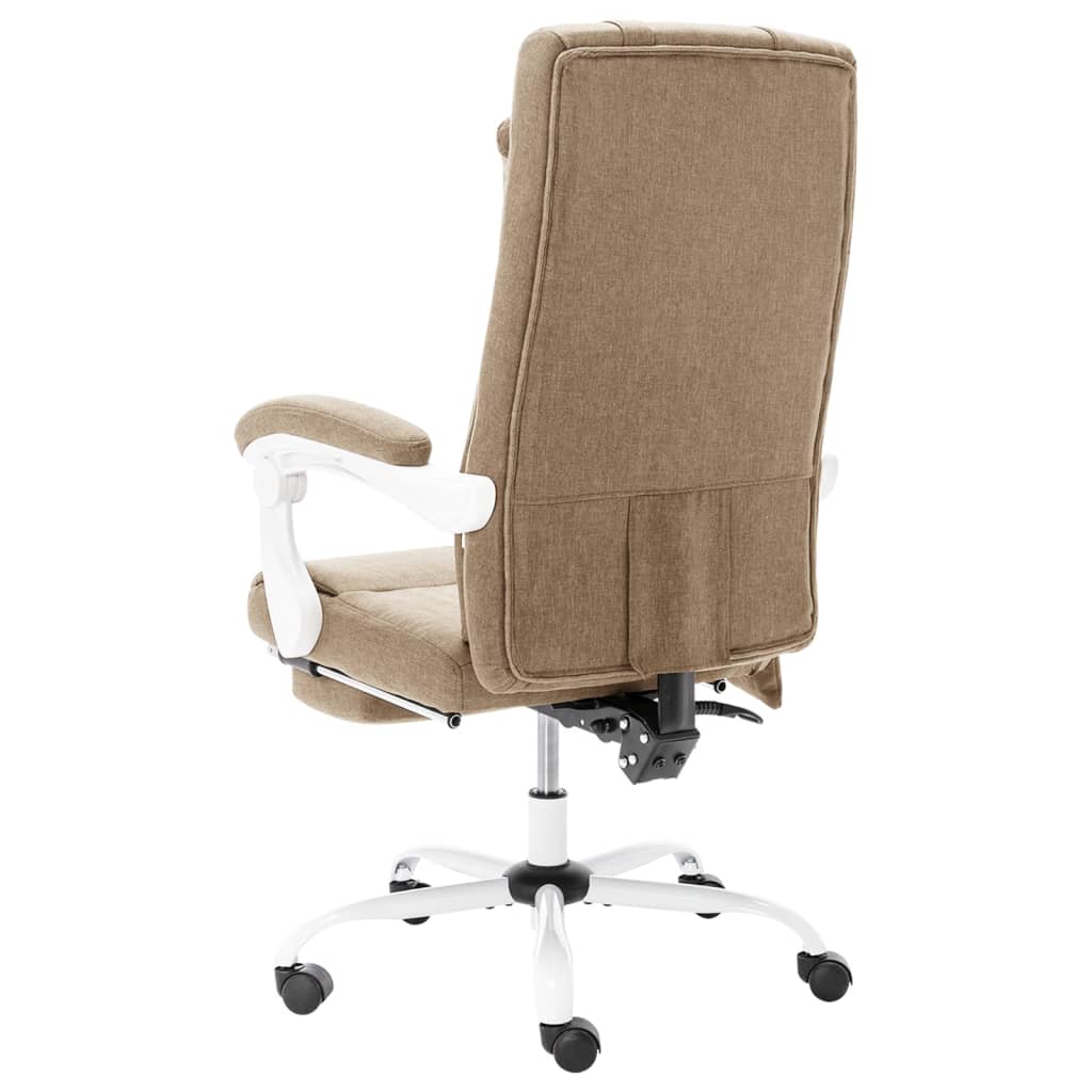 Massage-Bürostuhl Taupe Stoff