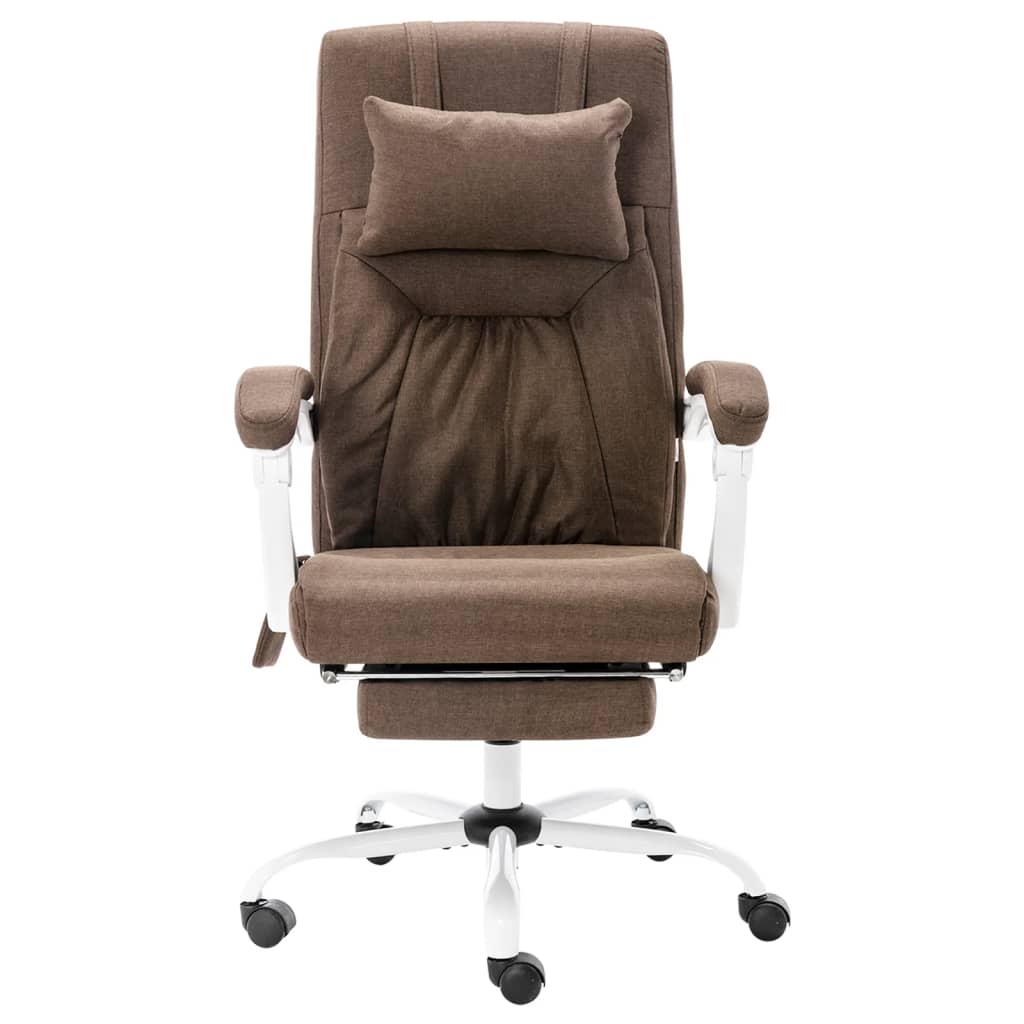 Massage-Bürostuhl Braun Stoff
