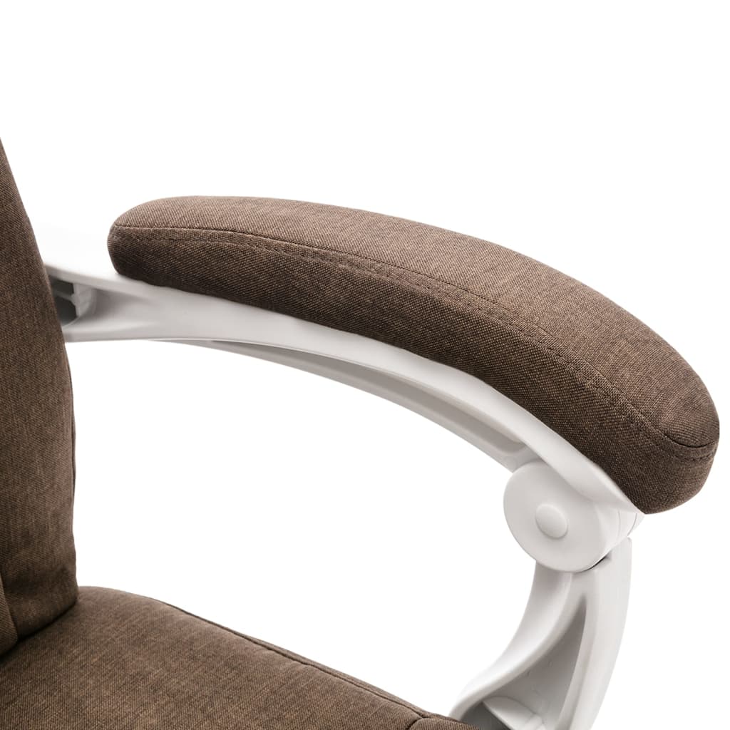Massage-Bürostuhl Braun Stoff