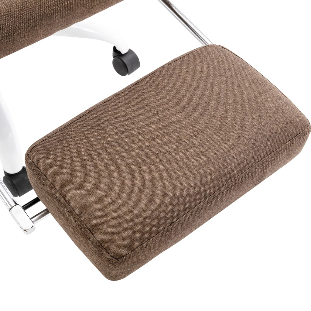 Massage-Bürostuhl Braun Stoff