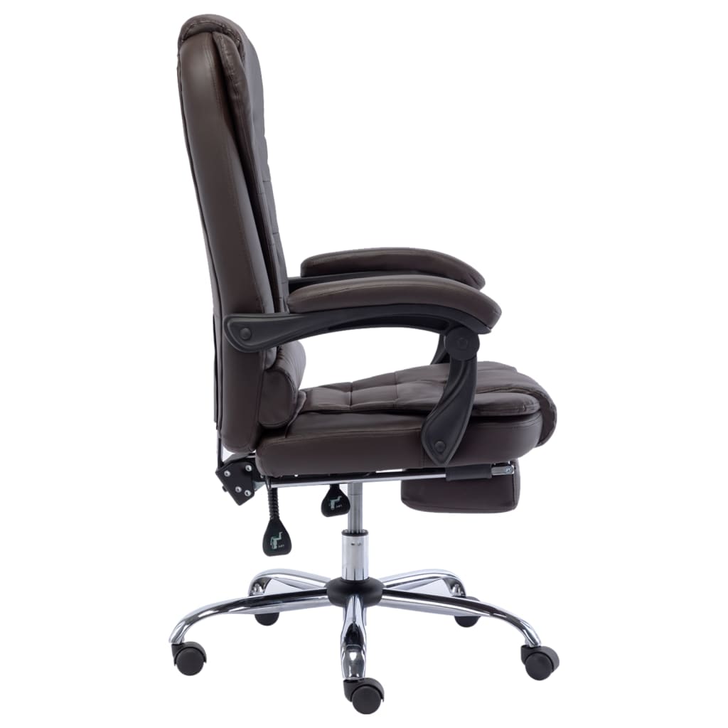 Bürostuhl Braun Kunstleder