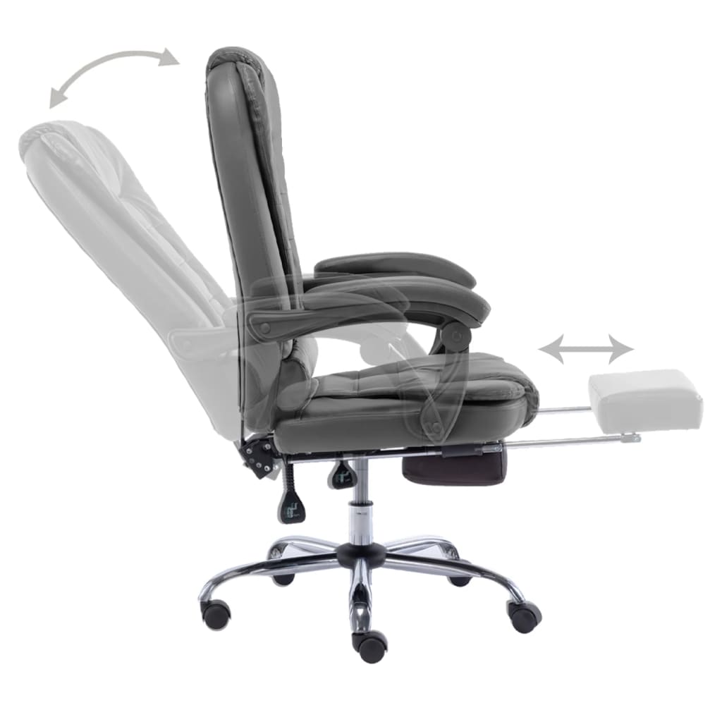 Bürostuhl Anthrazit Kunstleder