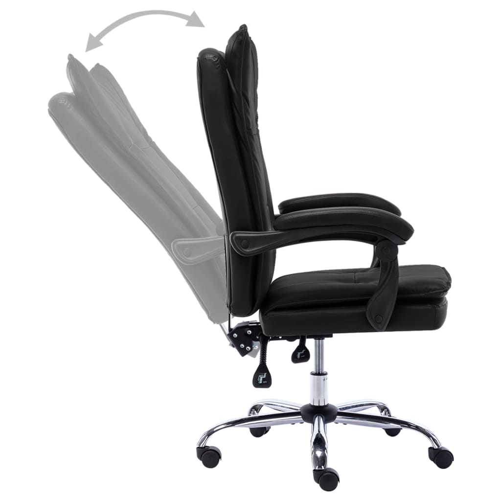 Bürostuhl Schwarz Kunstleder