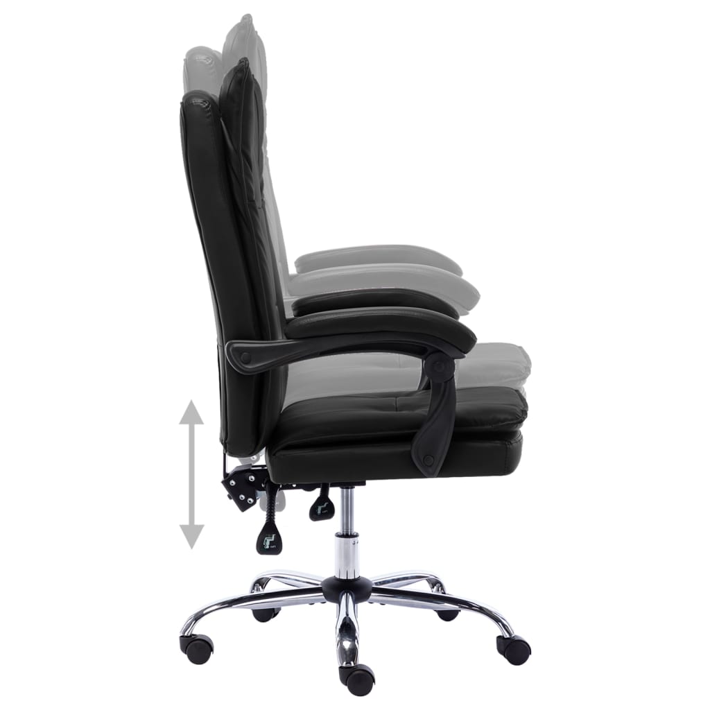 Bürostuhl Schwarz Kunstleder