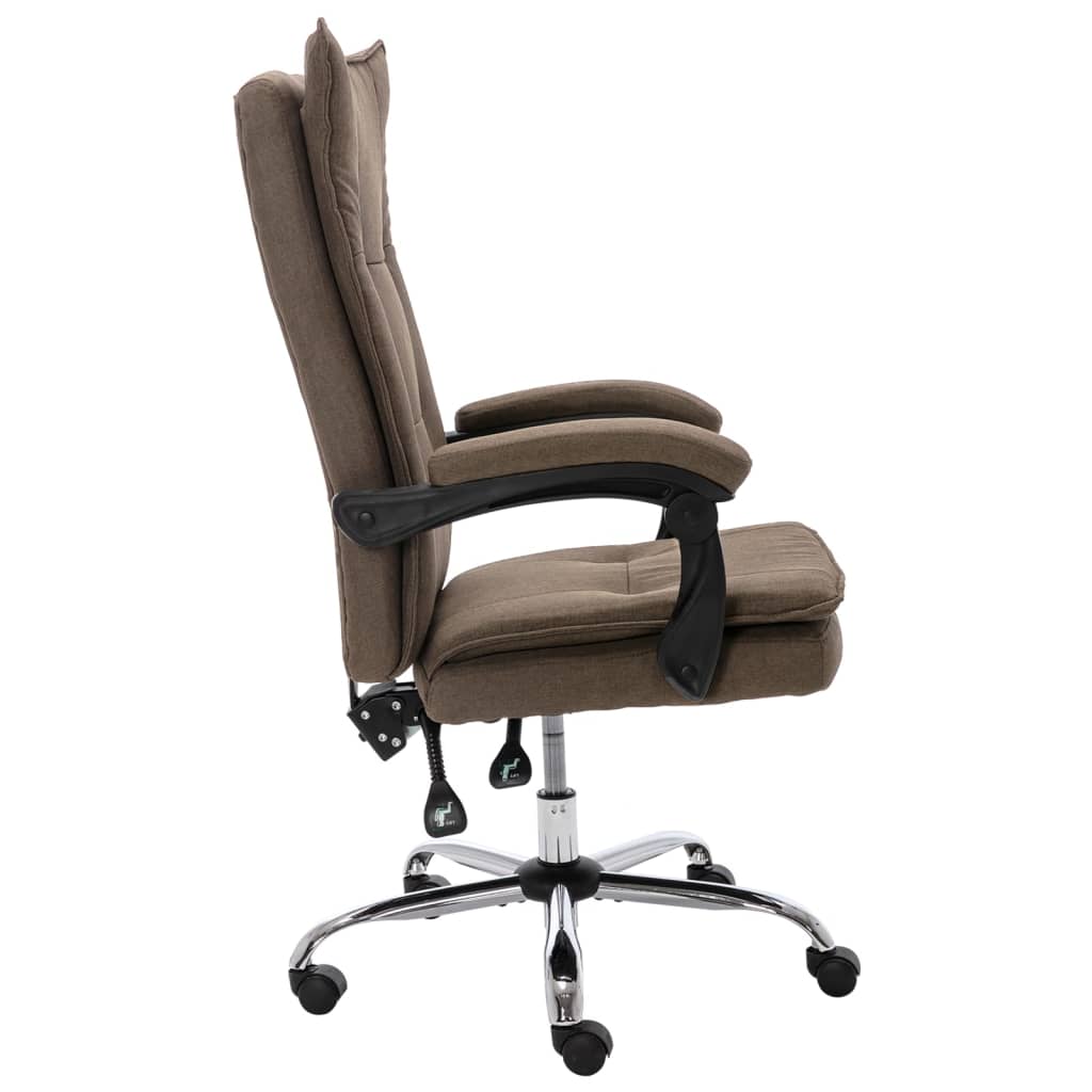 Bürostuhl Taupe Stoff