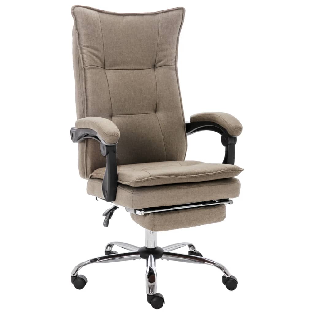 Bürostuhl Taupe Stoff