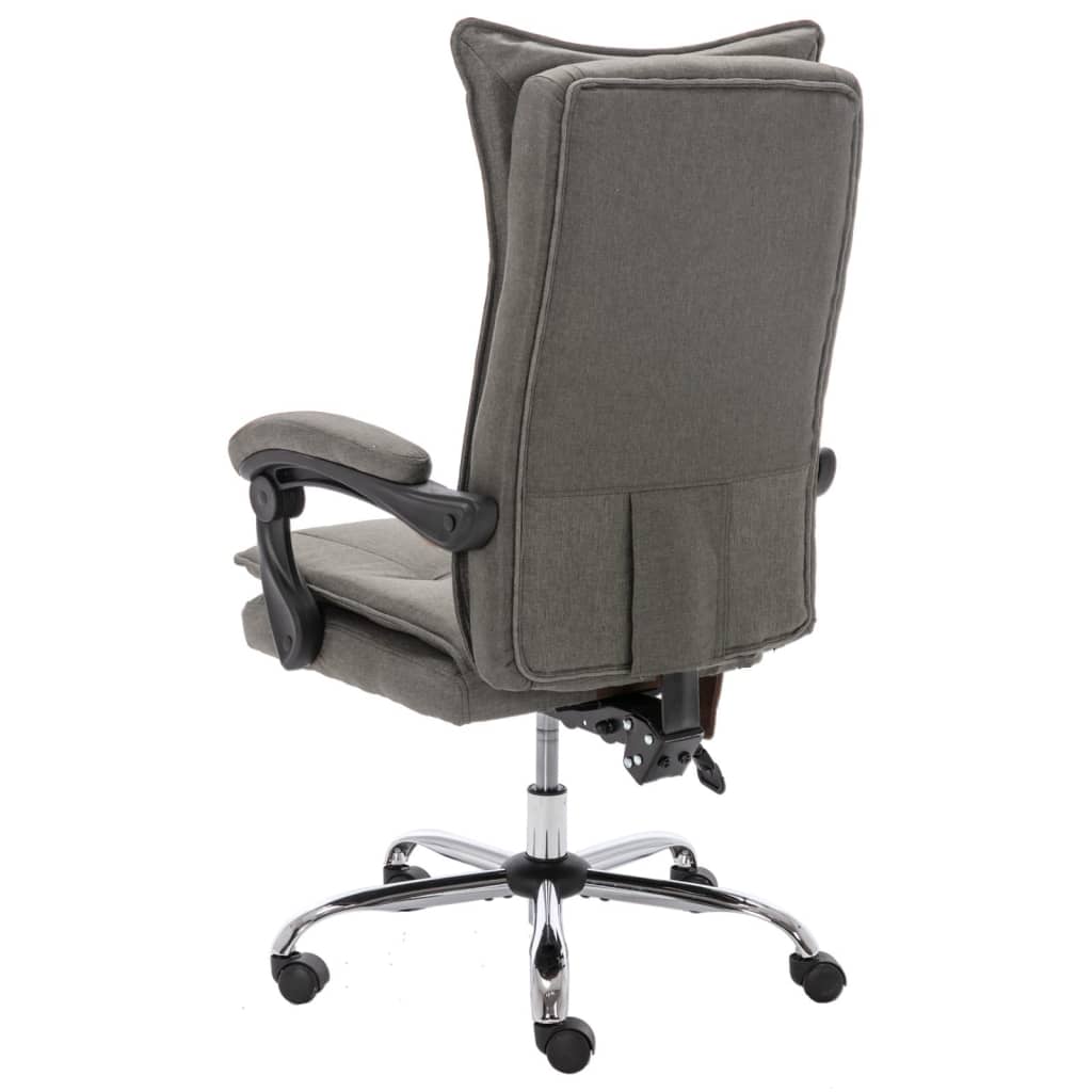 Massage-Bürostuhl Grau Stoff
