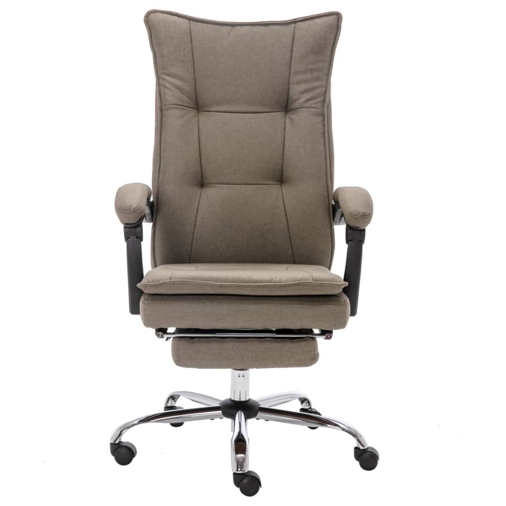 Massage-Bürostuhl Taupe Stoff