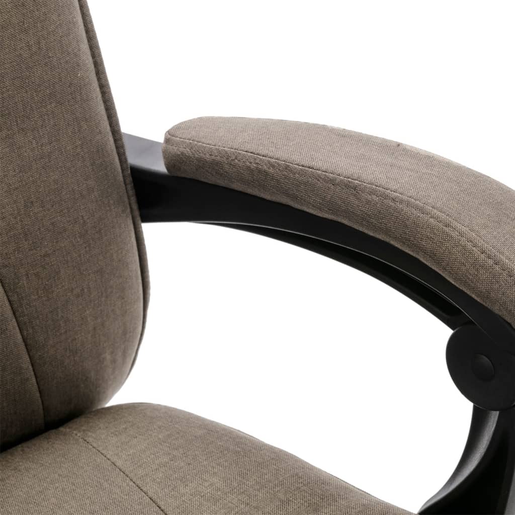 Massage-Bürostuhl Taupe Stoff