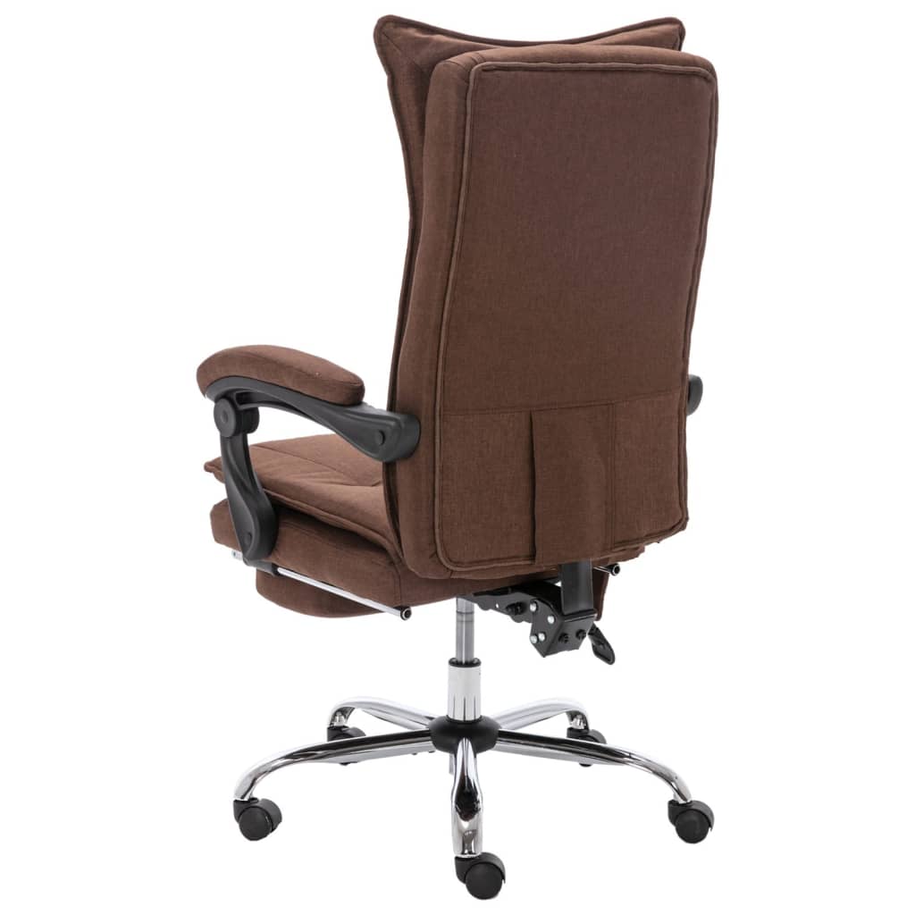 Massage-Bürostuhl Braun Stoff