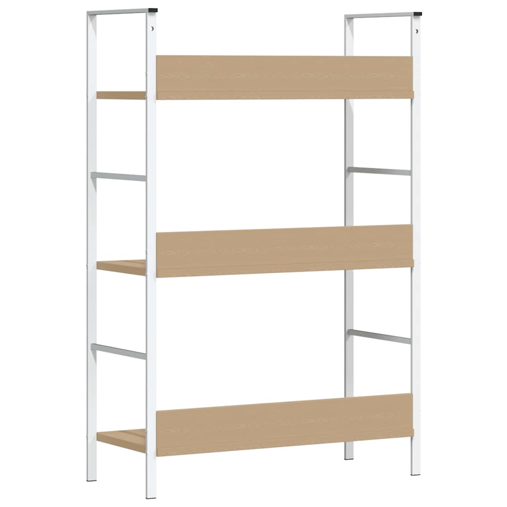 Bücherregal 3 Regalböden Eiche 60×27,6×90,5 cm Holzwerkstoff