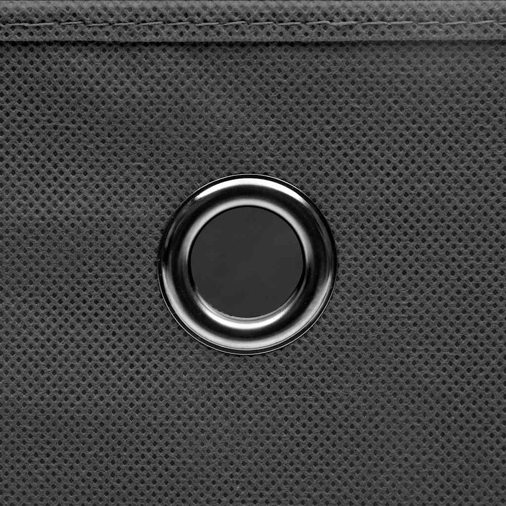 Aufbewahrungsboxen mit Deckeln 4 Stk. Grau 32x32x32 cm Stoff
