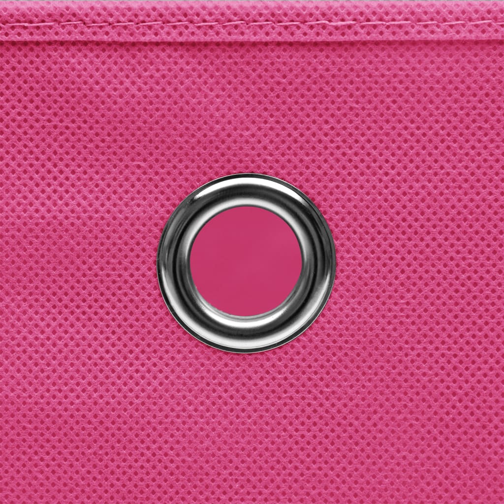 Aufbewahrungsboxen 10 Stk. Rosa 32x32x32 cm Stoff