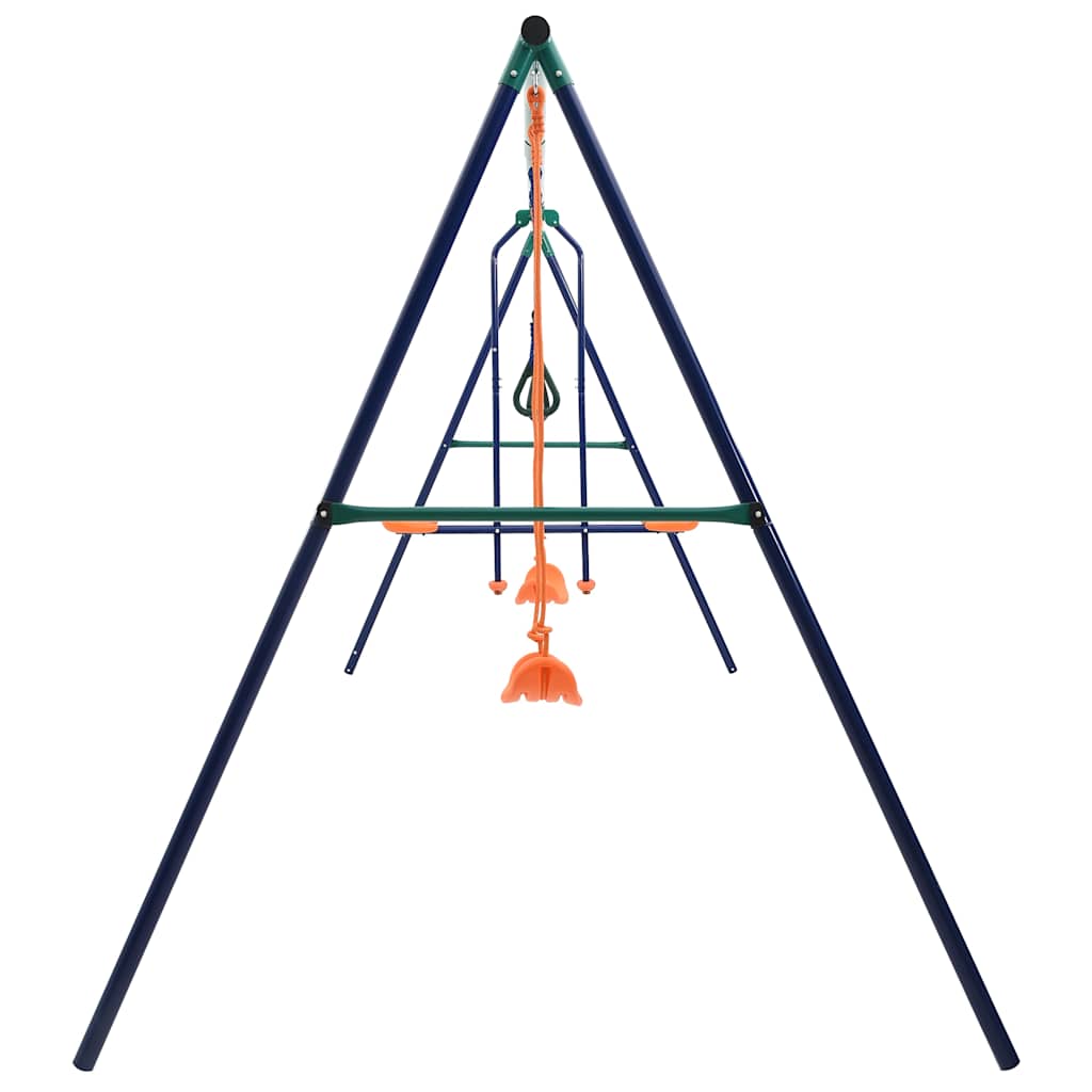 Schaukelset mit Turningen und 4 Sitzen Stahl