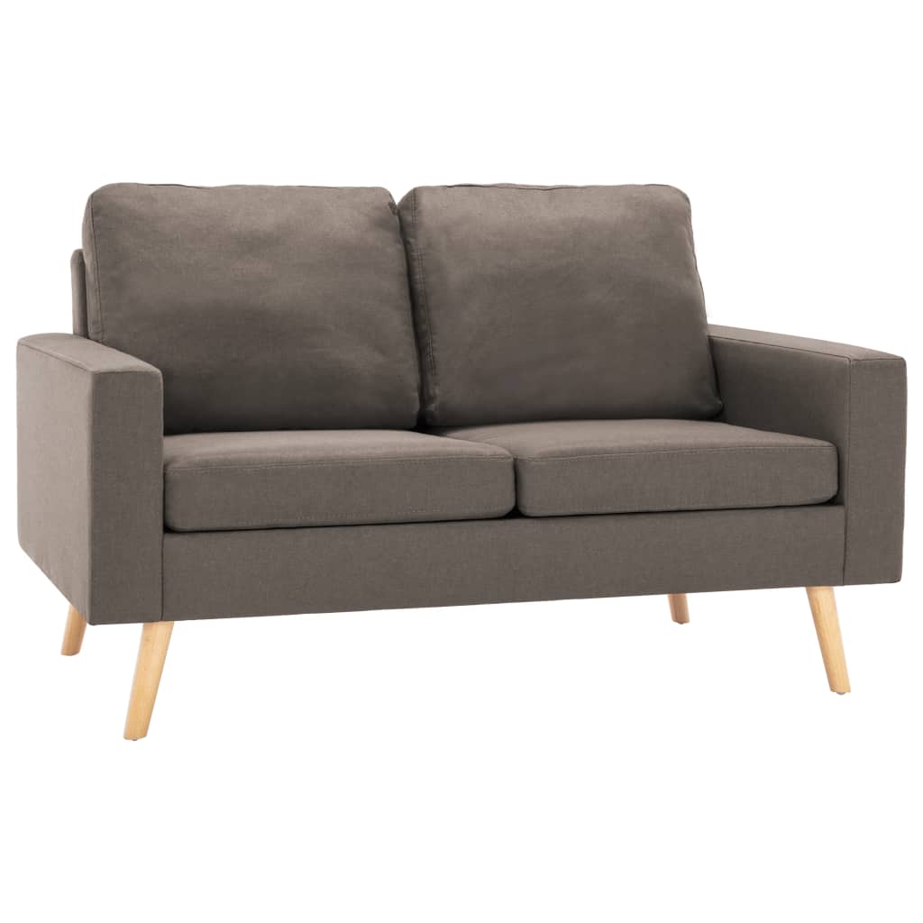 2-Sitzer-Sofa Taupe Stoff