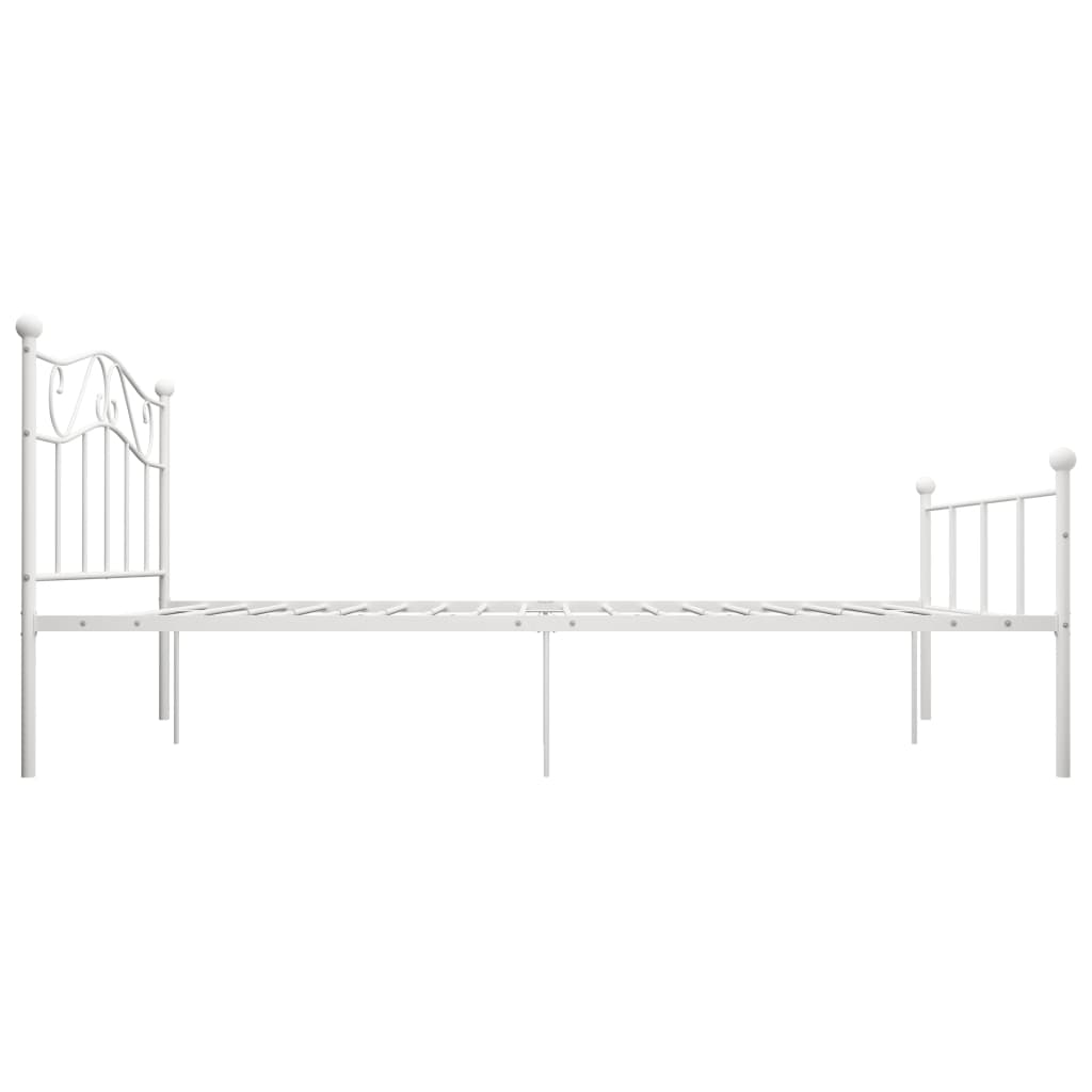 Bettgestell Weiß Metall 120x200 cm