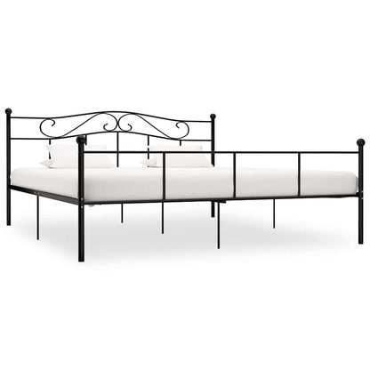 Bettgestell Schwarz Metall 180×200 cm