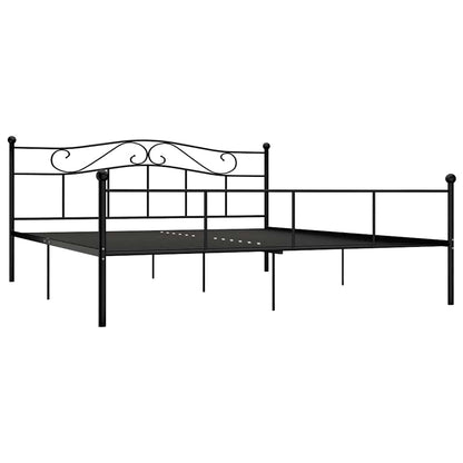 Bettgestell Schwarz Metall 180×200 cm