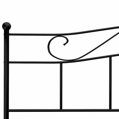 Bettgestell Schwarz Metall 180×200 cm