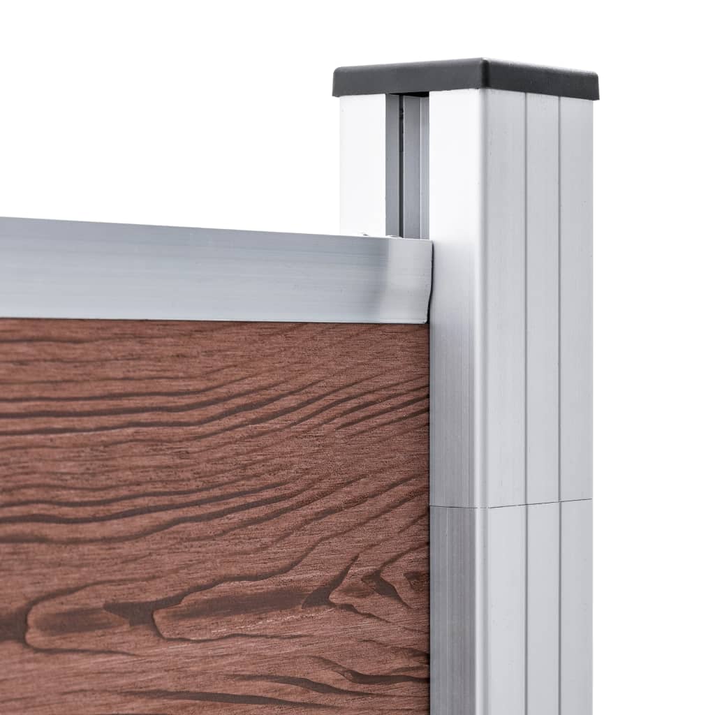 Gartenzaun WPC 872x186 cm Braun