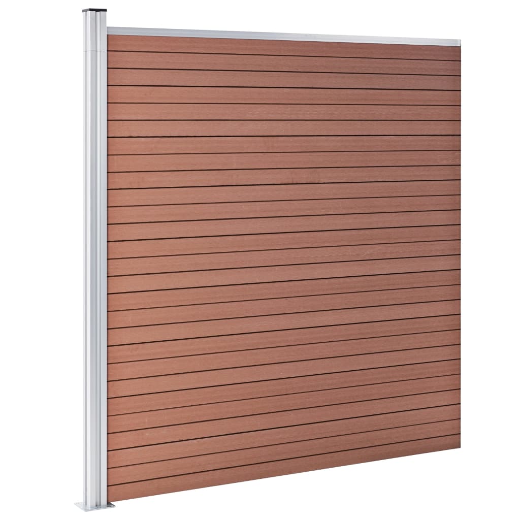 Gartenzaun WPC 1564x186 cm Braun