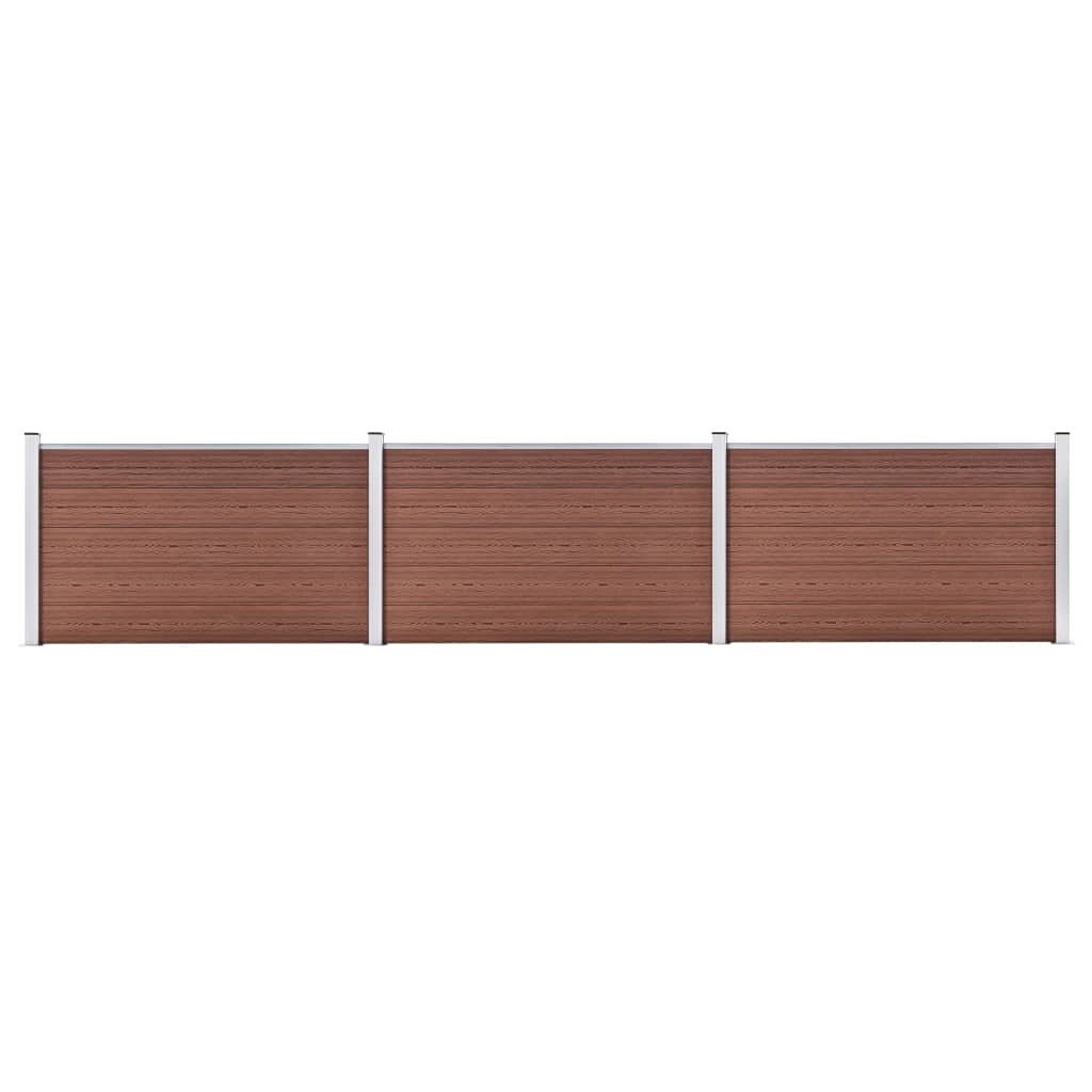 Gartenzaun WPC 526x106 cm Braun