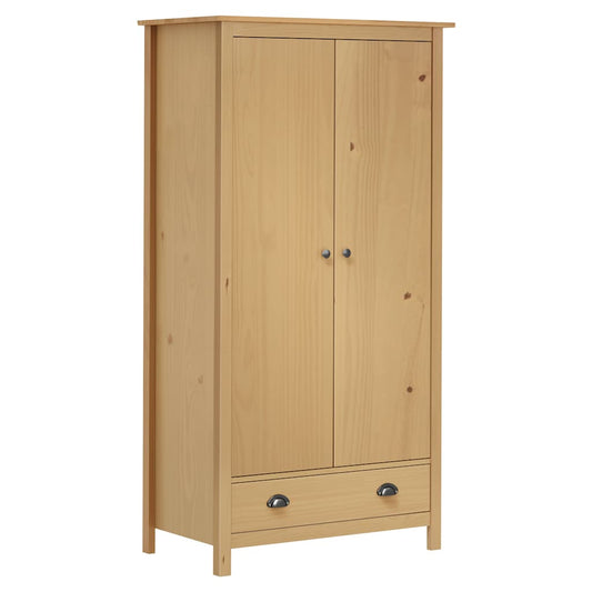 Wardrobe with 2 doors Hill 89x50x170 cm solid pine wood