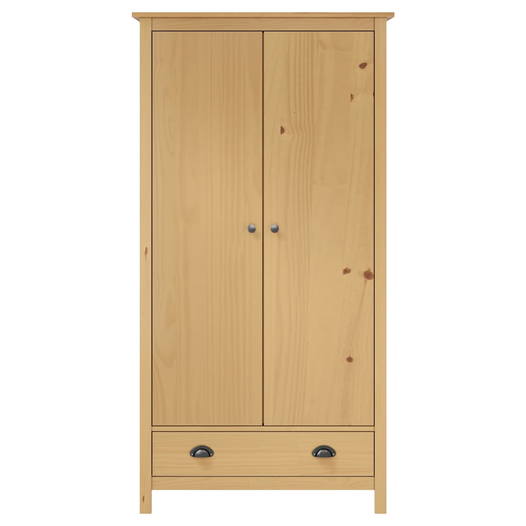 Kleiderschrank mit 2 Türen Hill 89x50x170 cm Massivholz Kiefer