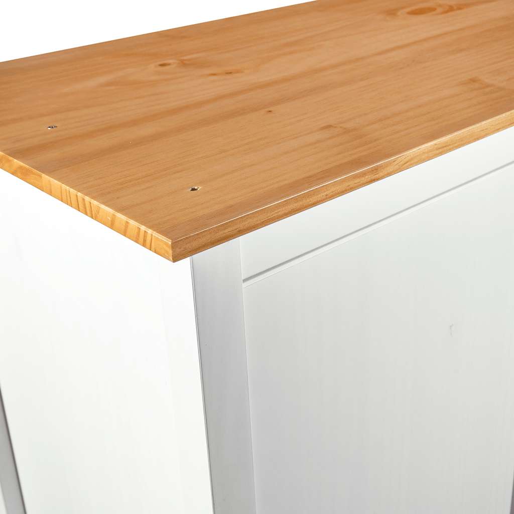 Wardrobe with 2 doors Hill White 89x50x170 cm pinewood